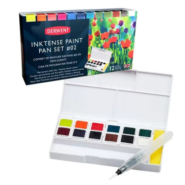 Estojo Aquarela Pastilha Set 2 C/12 Inktense 2305789 Derwent